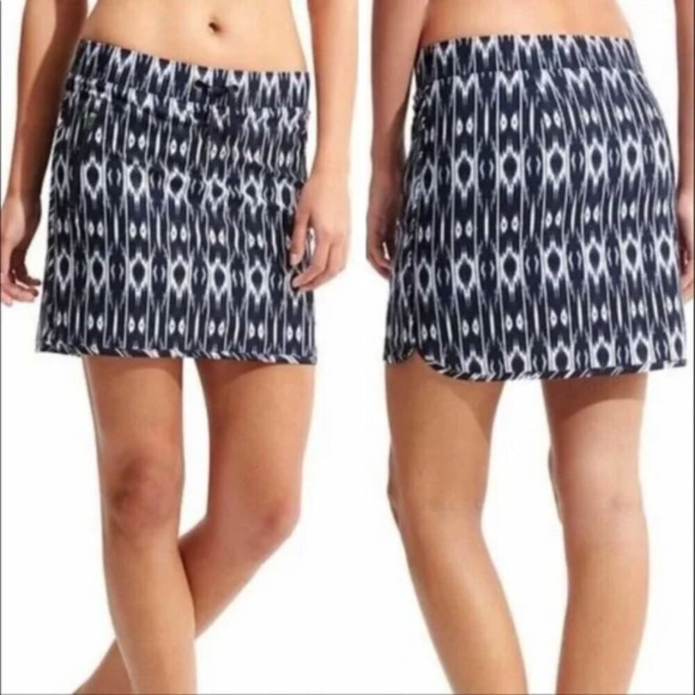Athleta Blue Ikat Reflection Stretch In Skort View 2